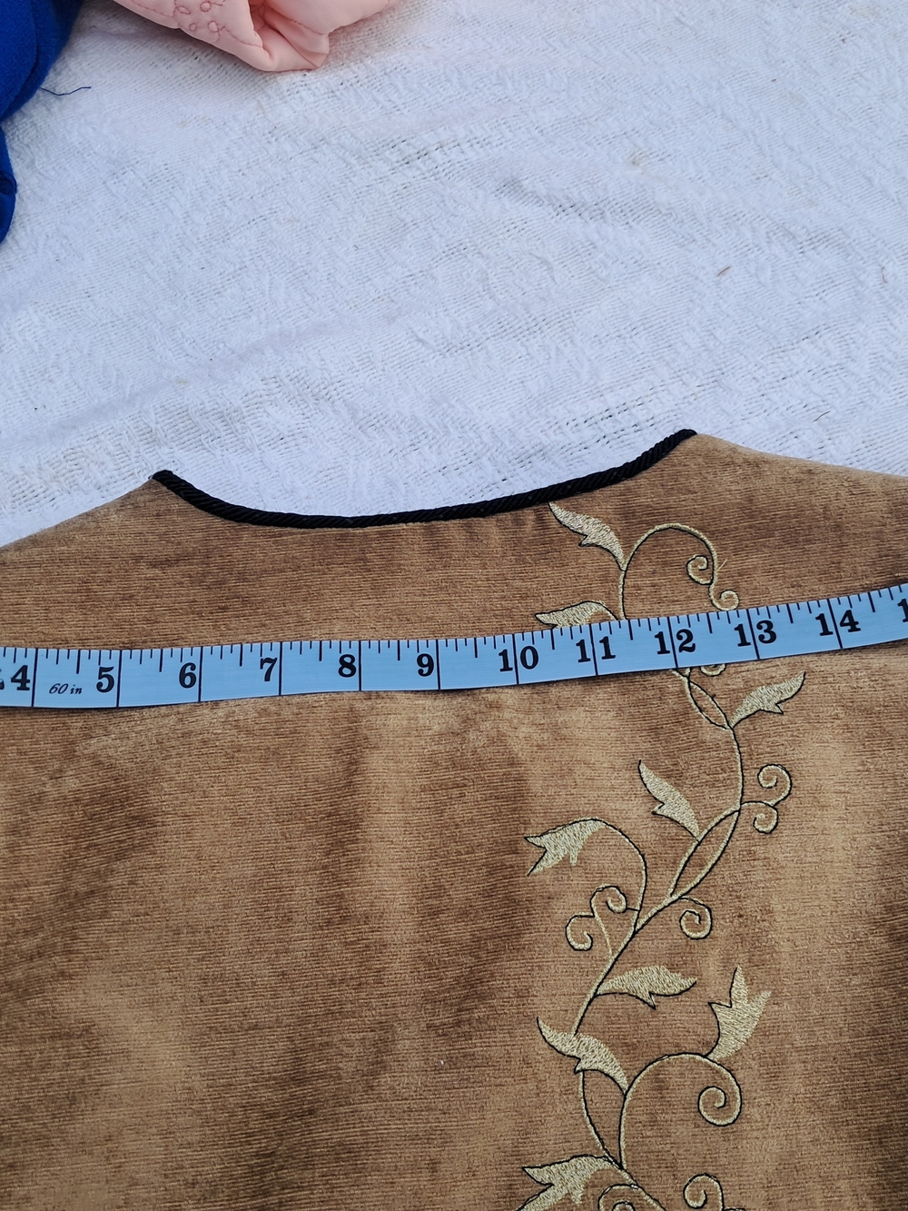 Brown Embroidered Toggle-Front Jacket - Picture 12 of 12